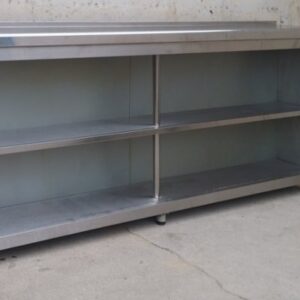 Moble Mueble trasbarra inox 250cm en cabauoportunitats.comdarrere barra inox 250cm d'ocasió a cabauoportunitats.com Balaguer - Lleida - Catalunya