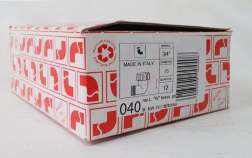 Ràcor L 3/4" ø25mm mascle de llautó d'ocasió a cabauoportunitats.com Balaguer - Lleida - Catalunya
