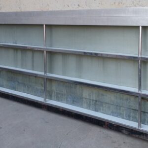 Empostada inox 264x16cm d'ocasió per a bar a cabauoportunitats.com Balaguer - Lleida - Catalunya