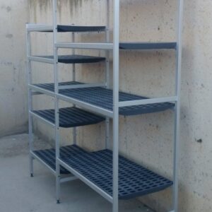 Estantería de aluminio para cámara frigorífica 185cm de ocasión en cabauoportunitats.com
