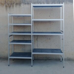 Estantería de aluminio para cámara frigorífica 185cm de ocasión en cabauoportunitats.com
