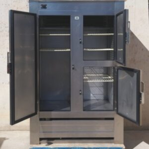 Nevera d'acer inoxidable 3 portes 120cm d'ocasió a cabauoportunitats.com Balaguer - Lleida - Catalunya