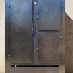 Nevera d'acer inoxidable 3 portes 120cm d'ocasió a cabauoportunitats.com Balaguer - Lleida - Catalunya