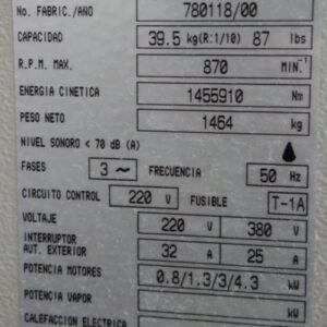 Lavadora industrial GIRBAU HS-3040 PM-H de ocasiรณn en cabauoportunitats.com