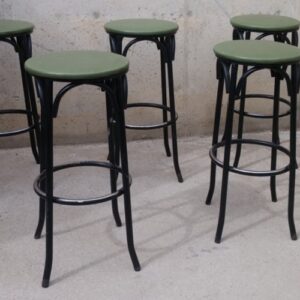 Tamboret encoixinat de tub d'acer (5 uts) a cabauoportunitats.com Balaguer - Lleida - Catalunya