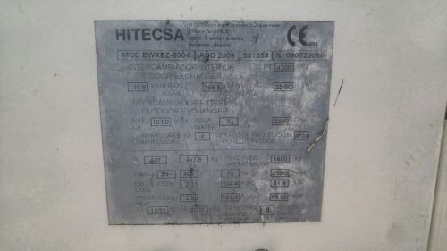 Bomba de calor aire-aigua HITECSA 6004 d'ocasió a cabauoportunitats.com Balaguer - Lleida - Catalunya
