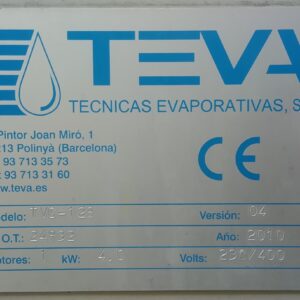 Torre de refrigeració TEVA TVC-128 d'ocasió a cabauoportunitats.com Balaguer - Lleida - Catalunya