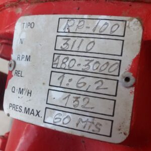 Bomba tractor REY 132m3/h d'ocasió a cabauoportunitats.com Balaguer - Lleida - Catalunya