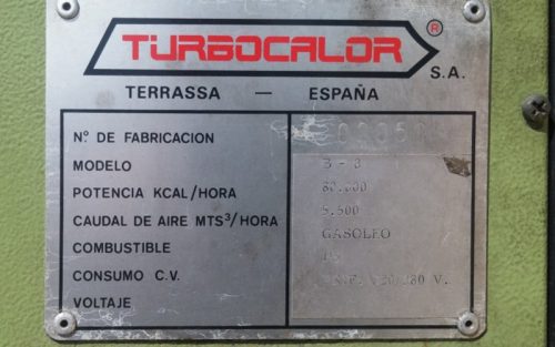 Bomba de aire caliente TURBOCALOR B-8 de ocasión en cabauoportunitats.com