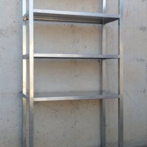 Estantería de acero inoxidable 102x45x205cm de ocasión en cabauoportunitats.com
