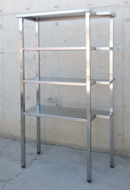 Empostada d'acer inoxidable 106x45x205cm d'ocasió a cabauoportunitats.com Balaguer - Lleida - Catalunya