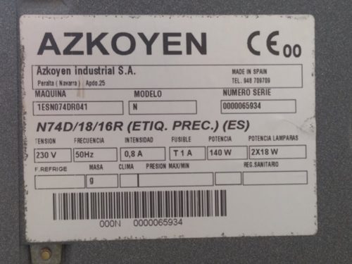 Máquina de tabaco de ocasión AZKOYEN D-2 18 canales en cabauoportunitats.com