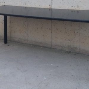Taula negra per a oficina 198cm d'ocasió a cabauoportunitats.com Balaguer - Lleida - Catalunya