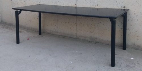 Taula negra per a oficina 198cm d'ocasió a cabauoportunitats.com Balaguer - Lleida - Catalunya