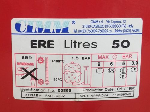 Vaso de expansión CIM ERE 50 litros de ocasión en cabauoportunitats.com
