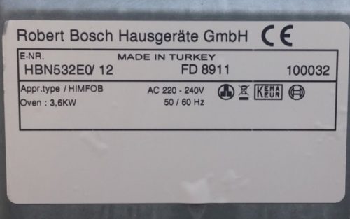 Horno Bosch FD 8911 de ocasión en cabauoportunitats.com