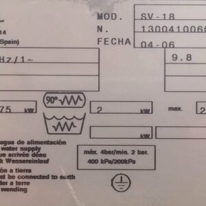 Lavavasos SAMMIC SV-18 de ocasión en cabauoportunitats.com