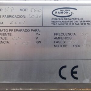 Envasadora al vacío RAMON VP 580 de ocasión en cabauoportunitats.com