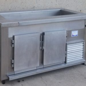 Nevera + taula freda d'inox 160cm d'ocasió a cabauoportunitats.com Balaguer - Lleida - Catalunya