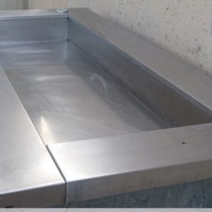 Nevera + taula freda d'inox 160cm d'ocasió a cabauoportunitats.com Balaguer - Lleida - Catalunya