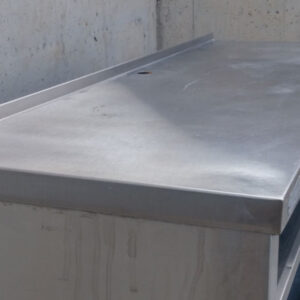 Mueble de acero inoxidable para cafetera 150cm de ocasión en cabauoportunitats.com