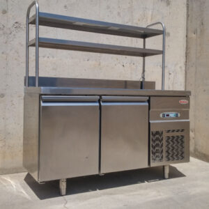 Sotamostrador inox passa-plats 127cm d'ocasió a cabauoportunitats.com Balaguer - Lleida - Catalunya