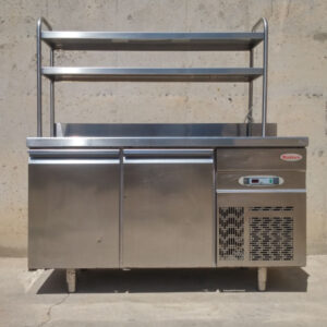 Sotamostrador inox passa-plats 127cm d'ocasió a cabauoportunitats.com Balaguer - Lleida - Catalunya