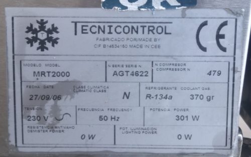 Taula inox 298cm d'ocasió amb sotamostrador i pica a cabauoportunitats.com Balaguer - Lleida - Catalunya