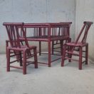 Taula i cadires d'ocasio fetes de canya a cabauoportunitats.com Balaguer - Lleida - Catalunya