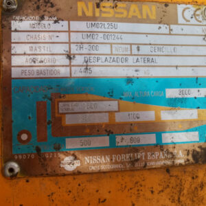 Carretilla elevadora NISSAN de ocasión en cabauoportunitats.com