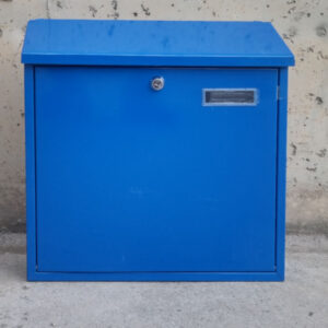 Bústia blava 37x10x37cm d'ocasió a cabauoportunitats.com Balaguer - Lleida - Catalunya