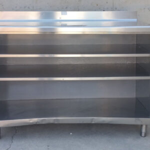 Moble d'inox taulell + 3 lleixes 150cm d'ocasió a cabauoportunitats.com Balaguer - Lleida - Catalunya
