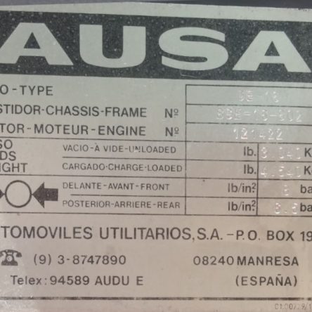 Carretilla elevadora AUSA CE-16 ↑340cm de ocasión en cabauoportunitats.com