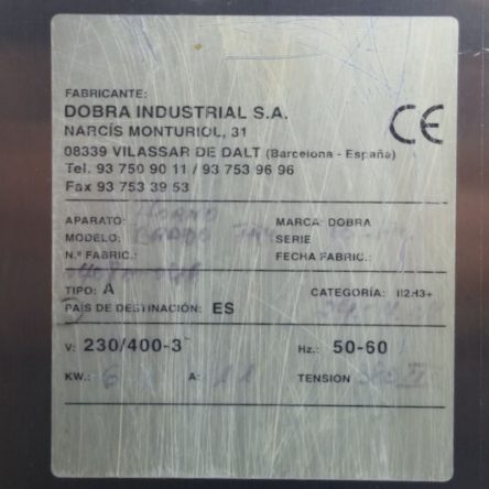 Horno DOBRA BRADO 60x40cm de ocasión en cabauoportunitats.com