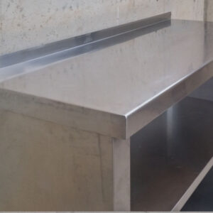 Moble d'acer inoxidable 150cm d'ocasió a cabauoportunitats.com Balaguer - Lleida - Catalunya
