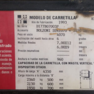 Carretilla elevadora HYSTER H2.50 XM  de ocasión.