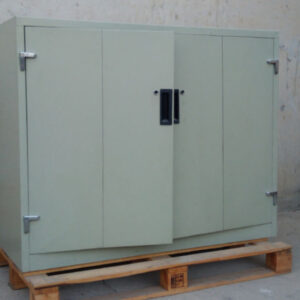 Armario metálico puertas plegables 125x45x100cm de ocasión en cabauoportunitats.com