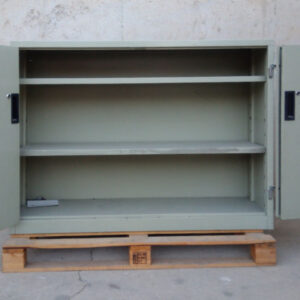 Armario metálico puertas plegables 125x45x100cm de ocasión en cabauoportunitats.com