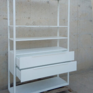 Estantería blanca 118x35cm de ocasión en cabauoportunitats.com