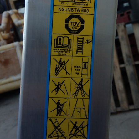 Escala alumini 6 graons 155cm d'ocasió a cabauoportunitats.com Balaguer - Lleida - Catalunya