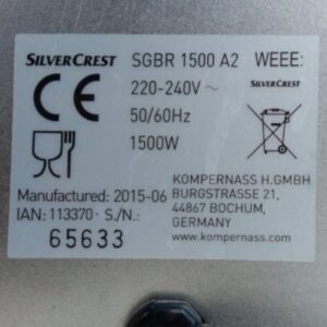 Horno sobremesa SILVERCRST 50x32x33cm de ocasiรณn en cabauoportunitats.com