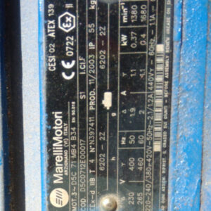 Turbina aspiración humjos 0,37kW de ocasión en cabauoportunitats.com