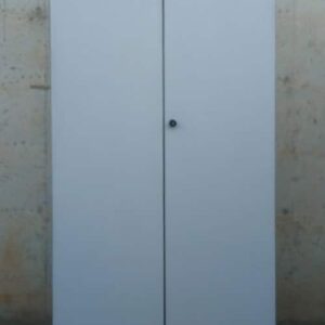 Armario gris de oficina 94x42x200cm de ocasión en cabauoportunitats.com
