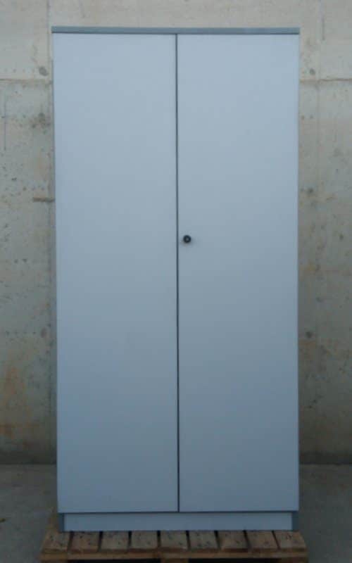 Armario gris de oficina 94x42x200cm de ocasión en cabauoportunitats.com