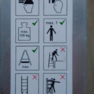 Escalera aluminio 480cm de ocasión en cabauoportunitats.com
