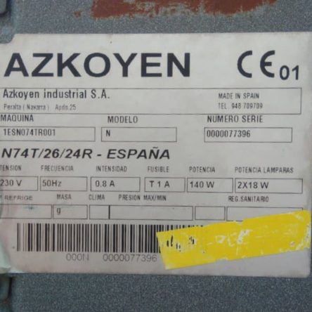 Máquina de trabajo AZKOYEN N 24 canales de ocasión en cabauoportunitats.com