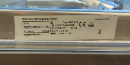 Lavavajillas SIEMENS CLASSE A de ocasión en cabauoportunitats.com