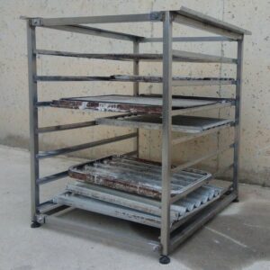 Mesa inox para horno 60x80cm de ocasión en cabauoportuntiats.com