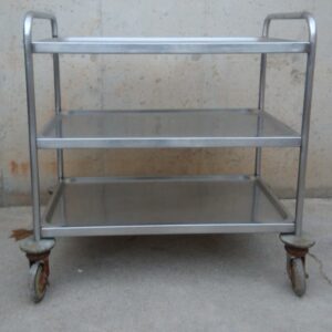 Carro d'inox 3 safates 90x50cm d'ocasió a cabauoportunitats.com Balaguer - Lleida - Catalunya