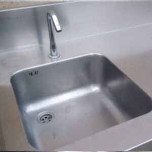 Taula de treball d'inox 225x66cm d'ocasió a cabauoportunitats.com Balaguer - Lleida - Catalunya